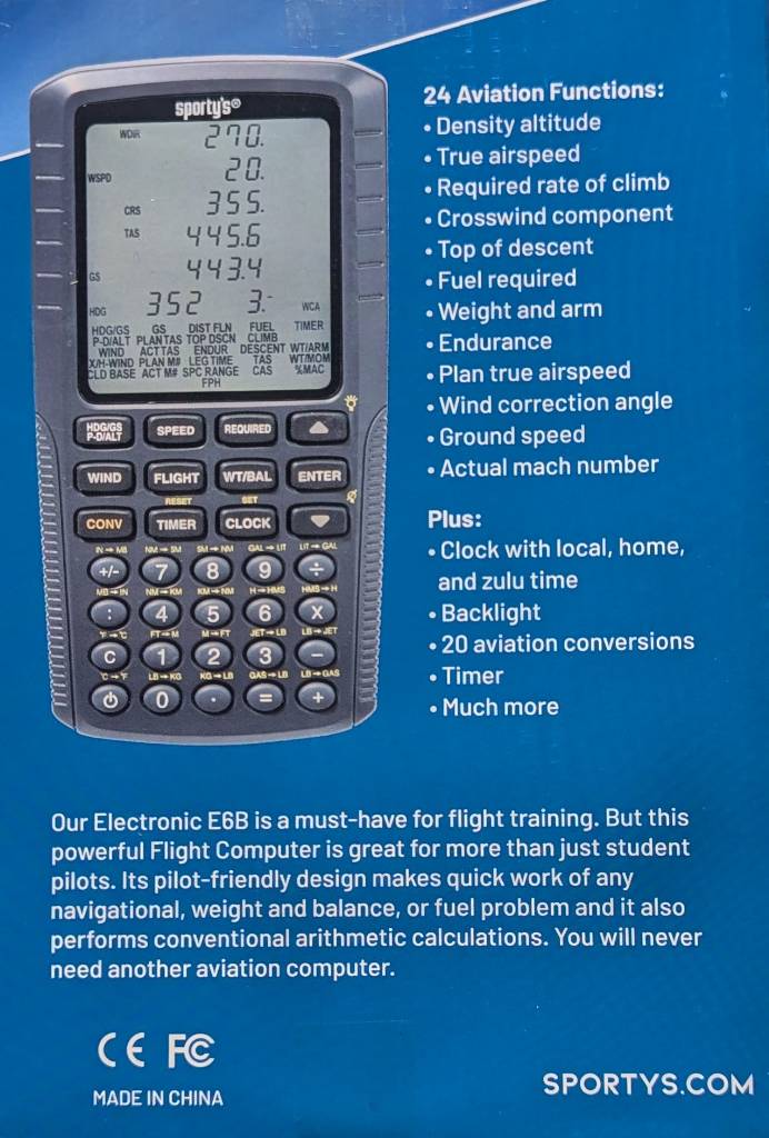 Flight calculator