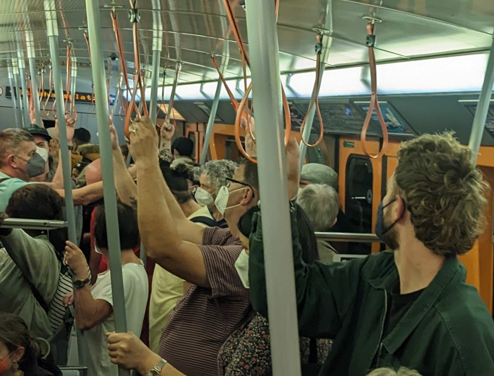 subway crowd