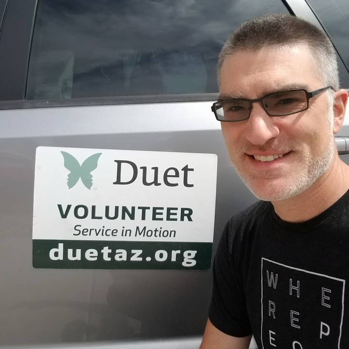 Dan Uttech and car magnet